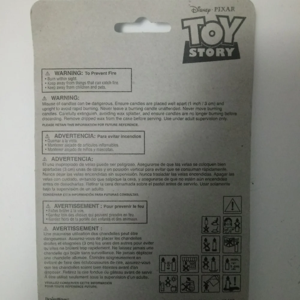 Toy Story Birthday Candle Set